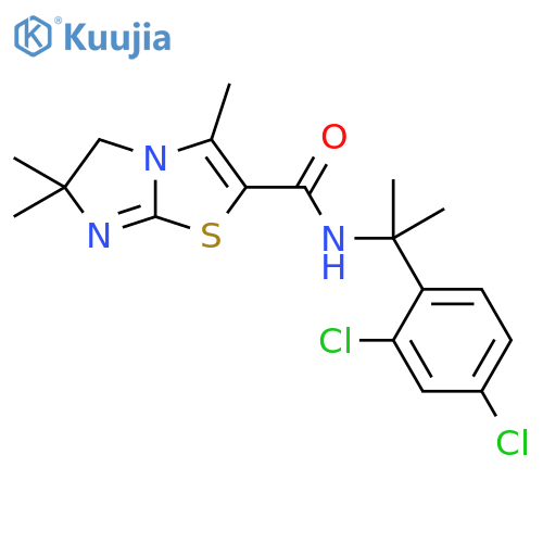 Imidazo[2,1-b]thiazole-2-carboxamide, N-[1-(2,4-dichlorophenyl)-1-methylethyl]-5,6-dihydro-3,6,6-trimethyl- structure