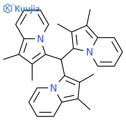 Indolizine, 3,3',3''-methylidynetris[1,2-dimethyl- structure