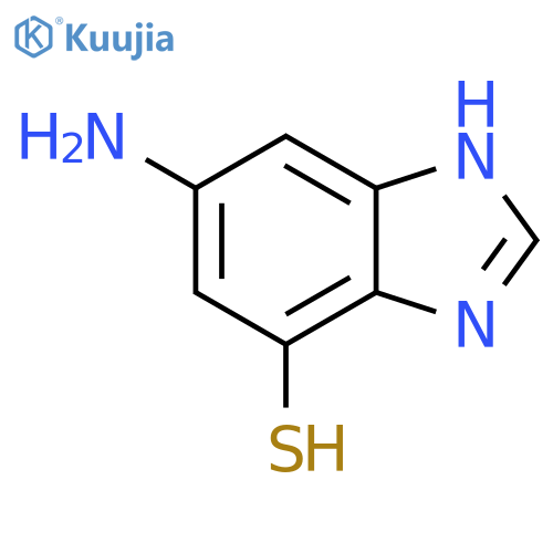 1H-Benzimidazole-7-thiol,5-amino- structure