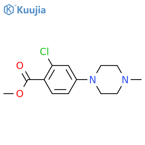Methyl 2-chloro-4-(4-methyl-1-piperazinyl)benzoate structure