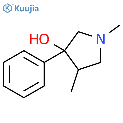 1,4-Dimethyl-3-phenylpyrrolidin-3-ol structure