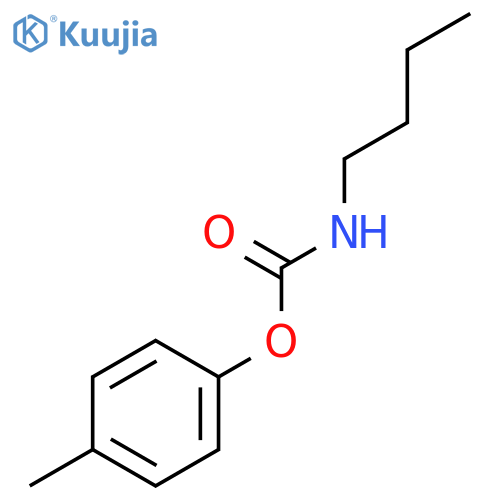 Carbamic acid, butyl-, 4-methylphenyl ester structure
