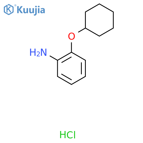 2-Cyclohexyloxyaniline;hydrochloride structure