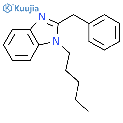 2-benzyl-1-pentyl-1H-1,3-benzodiazole structure