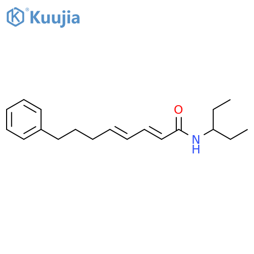 2,4-Octadienamide, N-(1-ethylpropyl)-8-phenyl-, (E,E)- structure