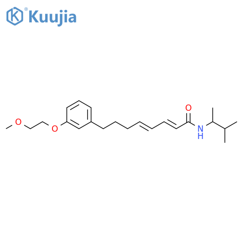 2,4-Octadienamide,N-(1,2-dimethylpropyl)-8-[3-(2-methoxyethoxy)phenyl]-, (E,E)- structure