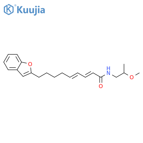 2,4-Nonadienamide, 9-(2-benzofuranyl)-N-(2-methoxypropyl)-, (E,E)- structure