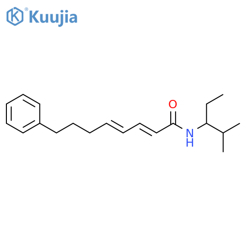 2,4-Octadienamide, N-(1-ethyl-2-methylpropyl)-8-phenyl-, (E,E)- structure