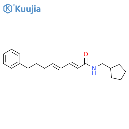 2,4-Octadienamide, N-(cyclopentylmethyl)-8-phenyl-, (E,E)- structure