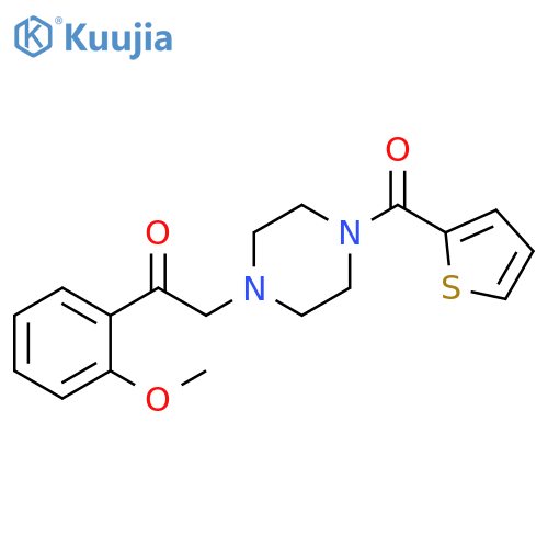 Piperazine, 1-[2-(2-methoxyphenyl)-2-oxoethyl]-4-(2-thienylcarbonyl)- structure