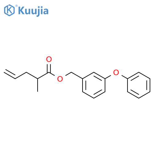 4-Pentenoic acid, 2-methyl-, (3-phenoxyphenyl)methyl ester structure