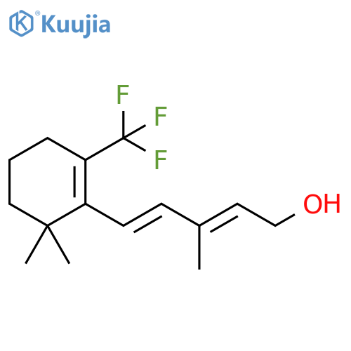 2,4-Pentadien-1-ol, 5-[6,6-dimethyl-2-(trifluoromethyl)-1-cyclohexen-1-yl]-3-methyl-, (E,E)- (9CI) structure