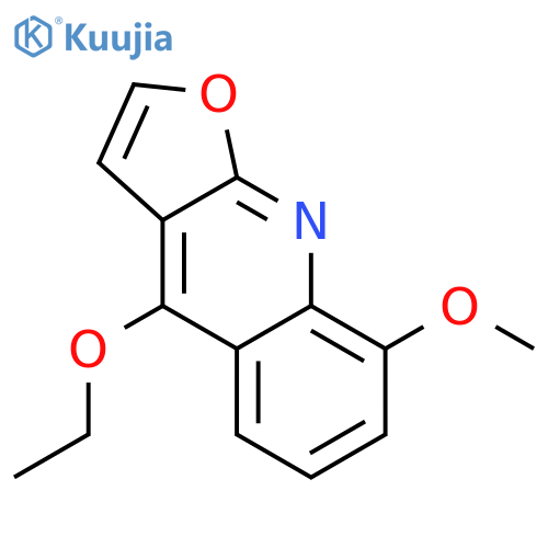 4-ethoxy-8-methoxyfuro[2,3-b]quinoline structure