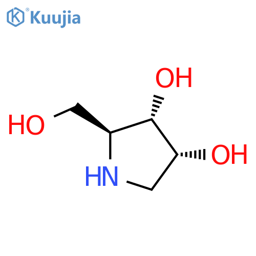 rac-(2R,3R,4S)-2-(hydroxymethyl)pyrrolidine-3,4-diol structure