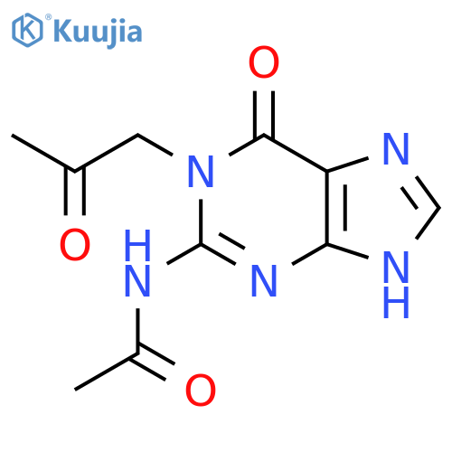 Acetamide, N-[6,7-dihydro-6-oxo-1-(2-oxopropyl)-1H-purin-2-yl]- structure