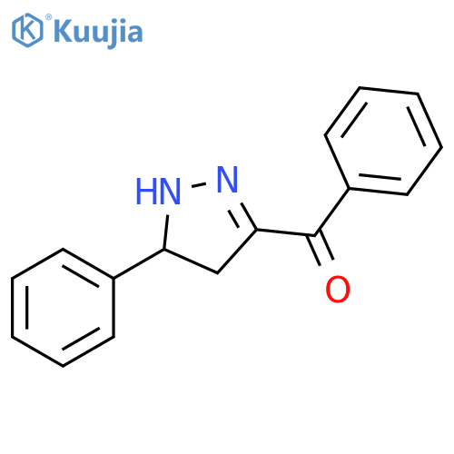 Methanone, (4,5-dihydro-5-phenyl-1H-pyrazol-3-yl)phenyl- structure