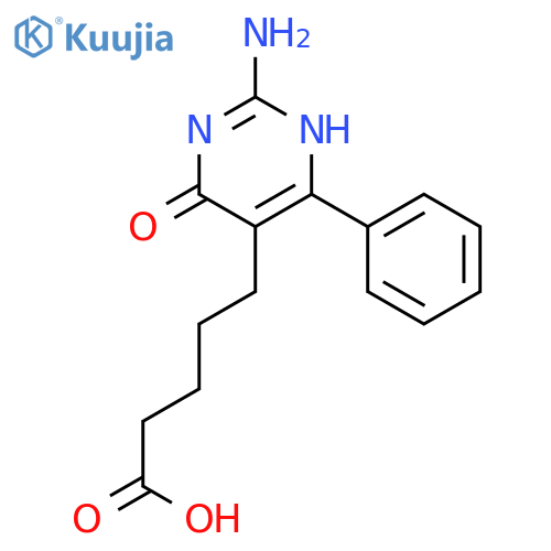 5-(2-amino-4-oxo-6-phenyl-1h-pyrimidin-5-yl)pentanoic Acid structure