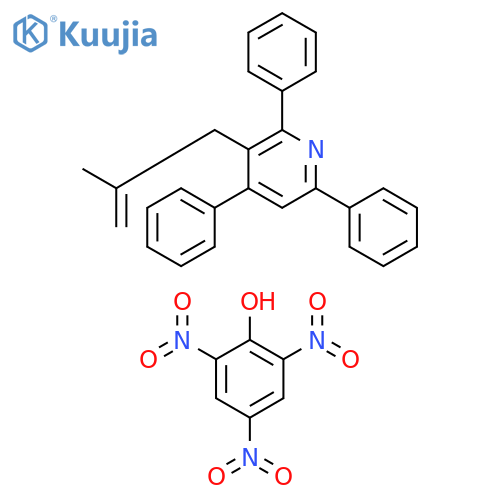 Pyridine, 3-(2-methyl-2-propenyl)-2,4,6-triphenyl-, compd. with2,4,6-trinitrophenol structure