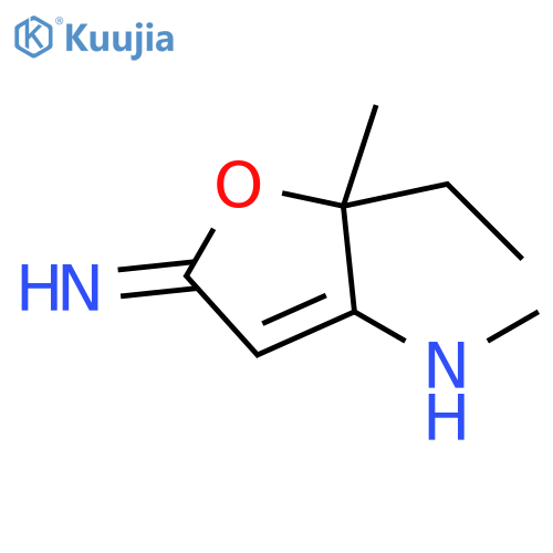 3-Furanamine, 2-ethyl-2,5-dihydro-5-imino-N,2-dimethyl- structure