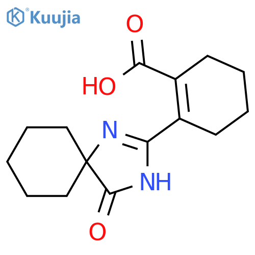 1-Cyclohexene-1-carboxylic acid,2-(4-oxo-1,3-diazaspiro[4.5]dec-1-en-2-yl)- structure