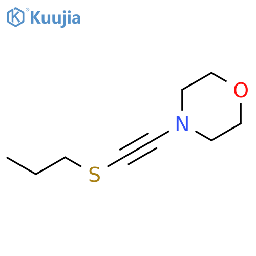 Morpholine, 4-[(propylthio)ethynyl]- structure