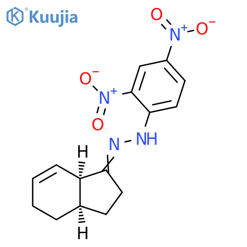 1H-Inden-1-one, 2,3,3a,4,5,7a-hexahydro-,(2,4-dinitrophenyl)hydrazone, cis- structure