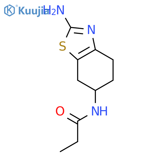 (R)-N-(2-Amino-4,5,6,7-tetrahydro-benzothiazol-6-yl)-propionamide structure