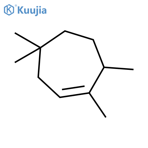 Cycloheptene, 1,4,4,7-tetramethyl- structure