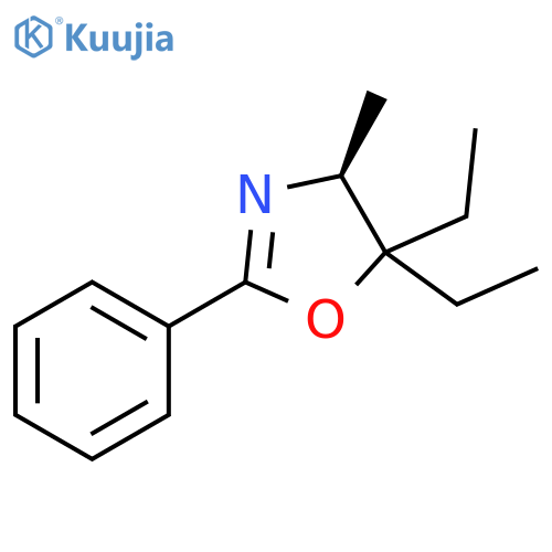 Oxazole, 5,5-diethyl-4,5-dihydro-4-methyl-2-phenyl-, (S)- structure