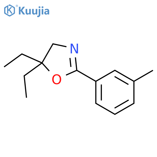Oxazole, 5,5-diethyl-4,5-dihydro-2-(3-methylphenyl)- structure