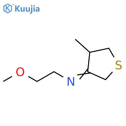 Ethanamine, N-(dihydro-4-methyl-3(2H)-thienylidene)-2-methoxy- structure