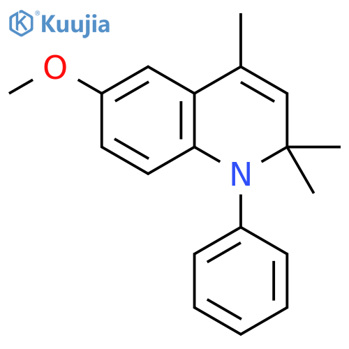 Quinoline, 1,2-dihydro-6-methoxy-2,2,4-trimethyl-1-phenyl- structure