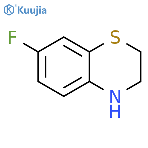 2H-1,4-Benzothiazine, 7-fluoro-3,4-dihydro- structure