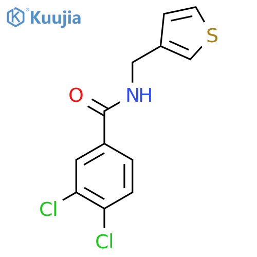 3,4-dichloro-N-(thiophen-3-yl)methylbenzamide structure