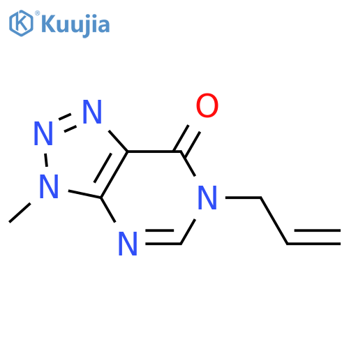3-methyl-6-(prop-2-en-1-yl)-3H,6H,7H-[1,2,3]triazolo[4,5-d]pyrimidin-7-one structure
