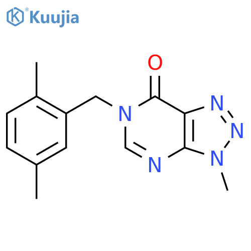 6-[(2,5-dimethylphenyl)methyl]-3-methyl-3H,6H,7H-[1,2,3]triazolo[4,5-d]pyrimidin-7-one structure