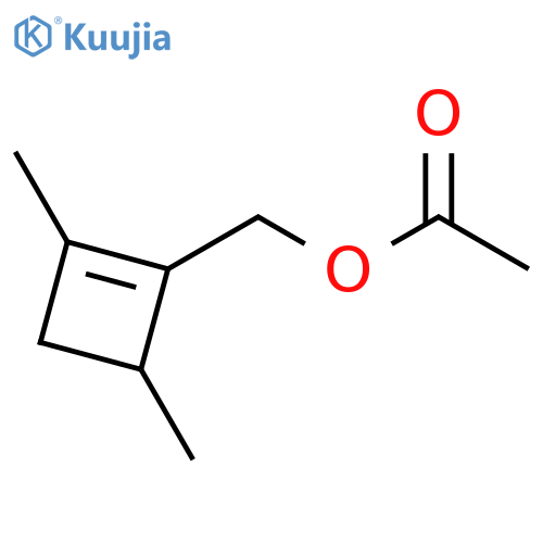 1-Cyclobutene-1-methanol, 2,4-dimethyl-, acetate structure