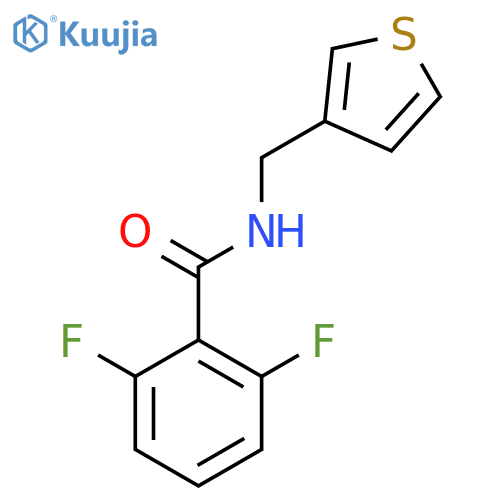 2,6-difluoro-N-[(thiophen-3-yl)methyl]benzamide structure