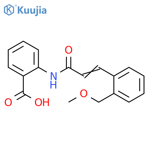 Benzoic acid, 2-[[3-[2-(methoxymethyl)phenyl]-1-oxo-2-propenyl]amino]- structure