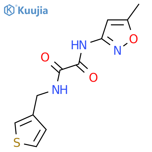 N-(5-methyl-1,2-oxazol-3-yl)-N'-[(thiophen-3-yl)methyl]ethanediamide structure