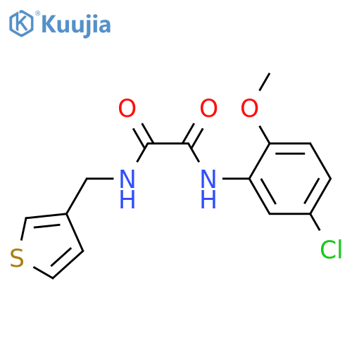 N'-(5-chloro-2-methoxyphenyl)-N-(thiophen-3-yl)methylethanediamide structure