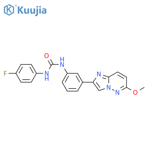 1-(4-fluorophenyl)-3-(3-{6-methoxyimidazo1,2-bpyridazin-2-yl}phenyl)urea structure