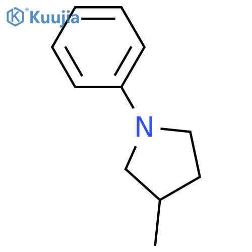 Pyrrolidine, 3-methyl-1-phenyl- structure