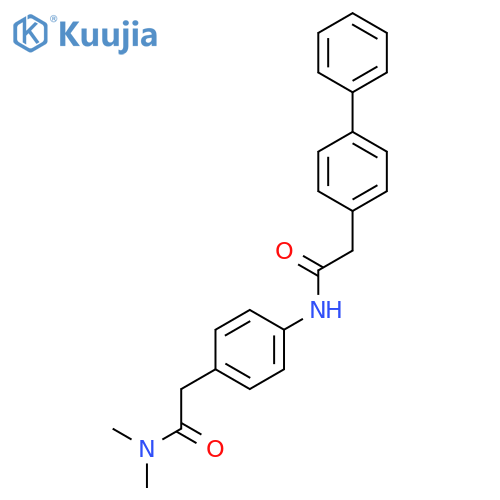 2-4-(2-{1,1'-biphenyl-4-yl}acetamido)phenyl-N,N-dimethylacetamide structure