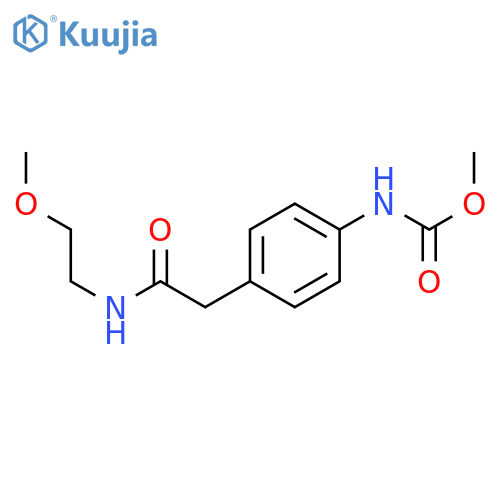 methyl N-(4-{[(2-methoxyethyl)carbamoyl]methyl}phenyl)carbamate structure