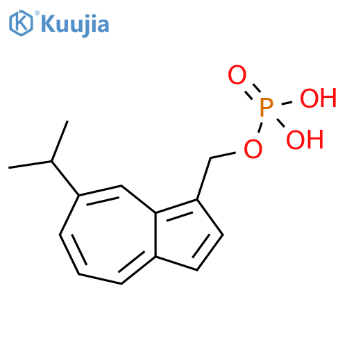 1-Azulenemethanol, 7-(1-methylethyl)-, dihydrogen phosphate (9CI) structure