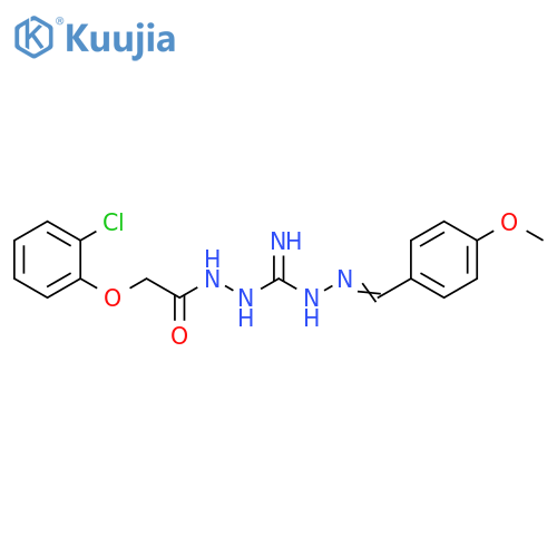 Acetic acid, (2-chlorophenoxy)-, 2-[imino[[(4-methoxyphenyl)methylene]hydrazino]methyl]hydrazide (9CI) structure
