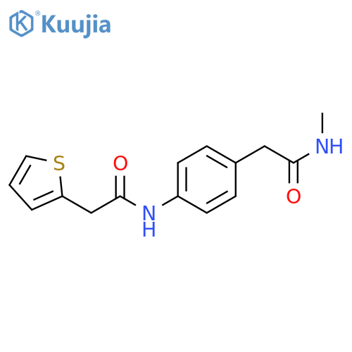 N-methyl-2-{4-[2-(thiophen-2-yl)acetamido]phenyl}acetamide structure