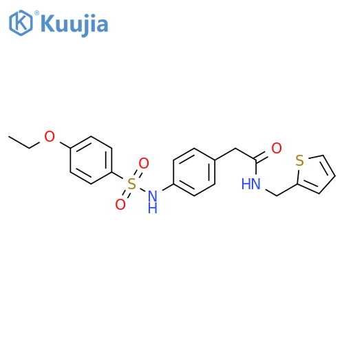 2-[4-(4-ethoxybenzenesulfonamido)phenyl]-N-[(thiophen-2-yl)methyl]acetamide structure