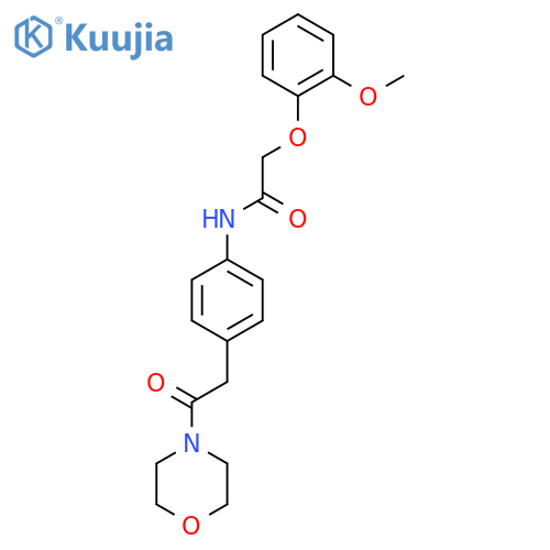2-(2-methoxyphenoxy)-N-{4-2-(morpholin-4-yl)-2-oxoethylphenyl}acetamide structure